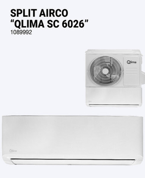 Aanbieding: Split airco QLIMA SC 6026