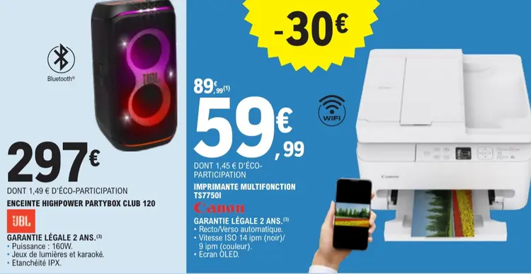 Promotie: Enceinte highpower partybox club 120