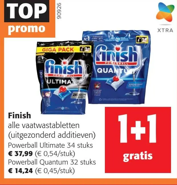 Aanbieding: Finish alle vaatwastabletten