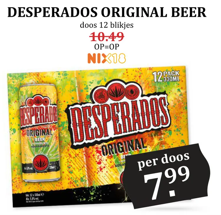 Aanbieding: Desperados original beer