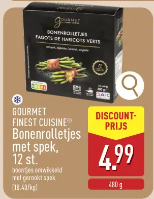 Promotie: Bonenrolletjes met spek
