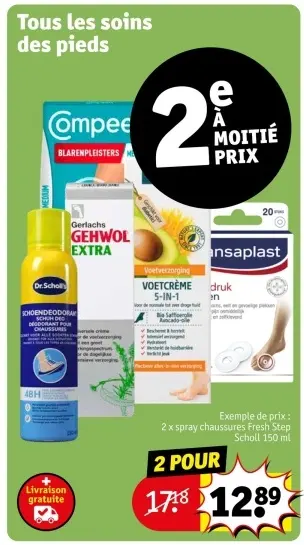 Offre: Tous les soins des pieds
