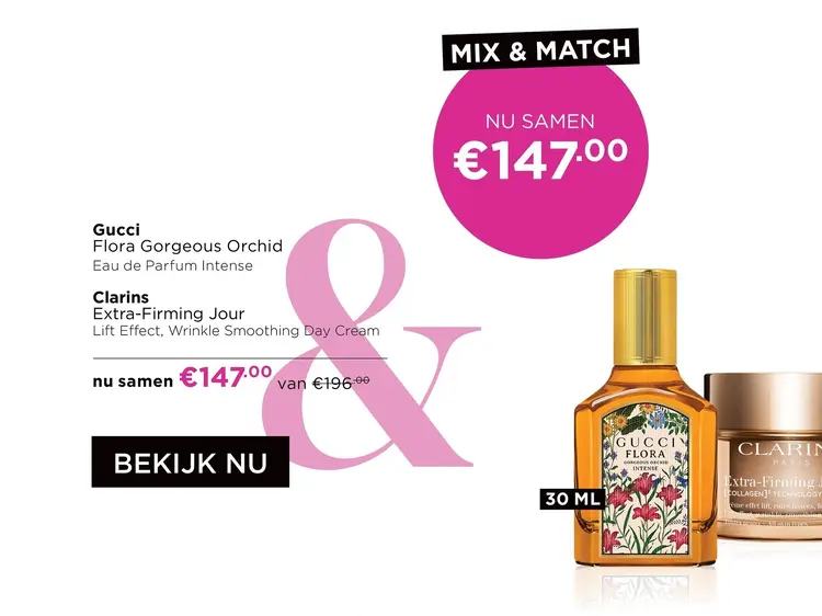 Aanbieding: Gucci & Clarins