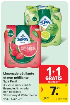 Offre: Limonade pétillante et non pétillante