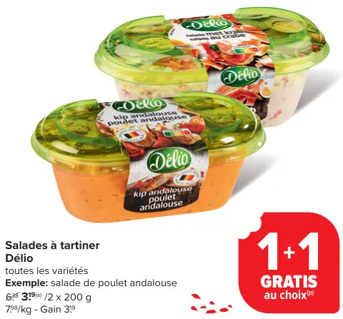 Offre: Salades à tartiner