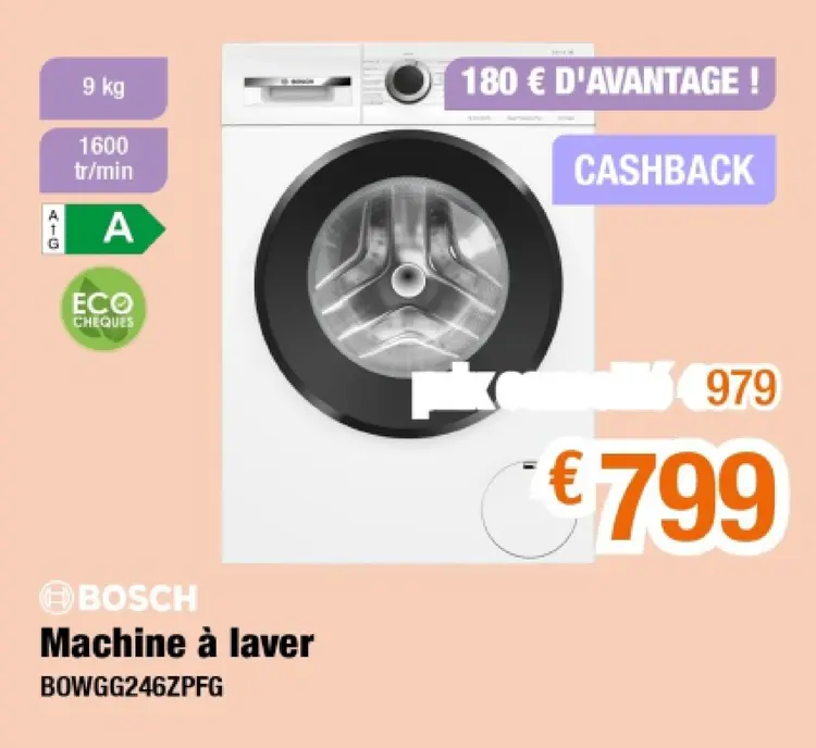 Offre: Machine à laver