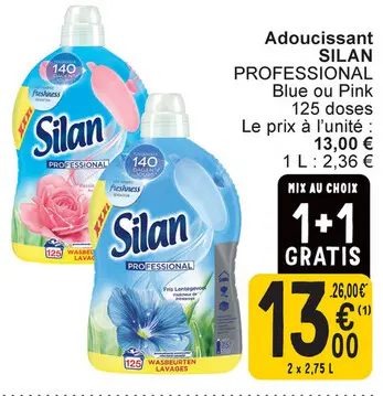 Offre: Adoucissant SILAN PROFESSIONAL