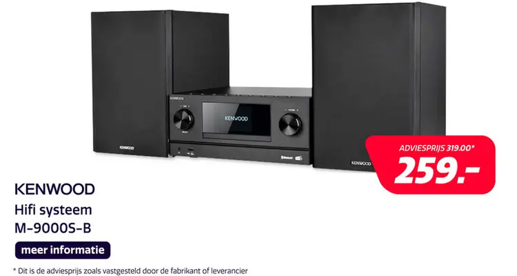 Aanbieding: Kenwood EC M-9000S-B