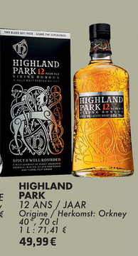 Aanbieding: HIGHLAND PARK