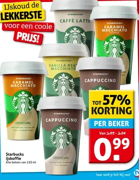 Aanbieding: Starbucks ijskoffie