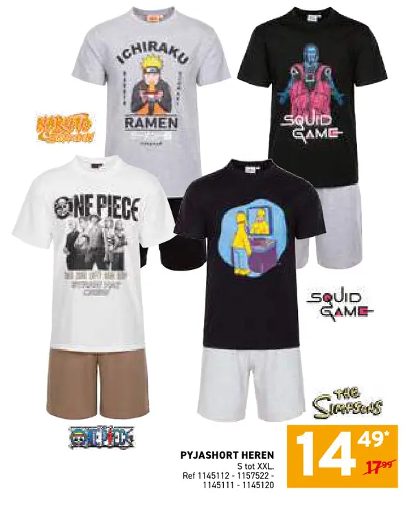 Promotie: Pyjashort heren