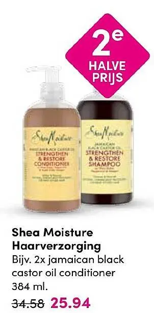 Aanbieding: Shea Moisture Haarverzorging