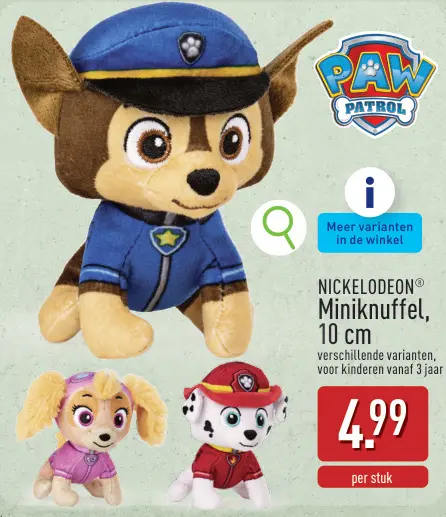 Promotie: Miniknuffel