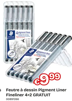 Offre: Feutre à dessin Pigment Liner Fineliner