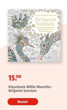 Aanbieding: Kleurboek Millie Marotta - Briljante beesten