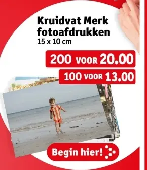 Promotie: Kruidvat Merk fotoafdrukken