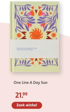 Aanbieding: One Line A Day Sun