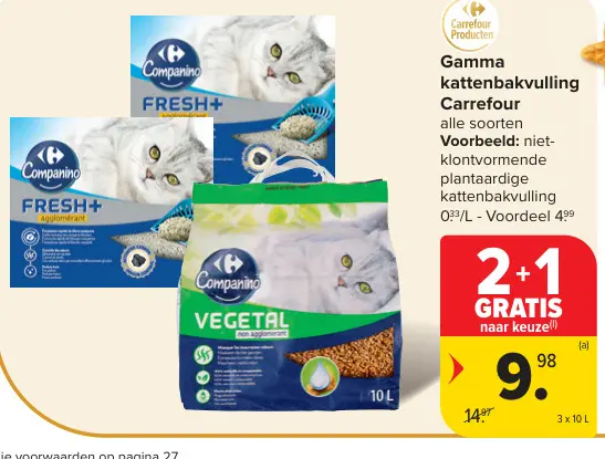 Promotie: Gamma kattenbakvulling