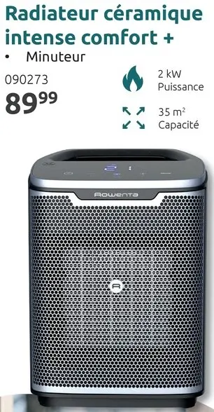 Offre: Radiateur céramique intense comfort +