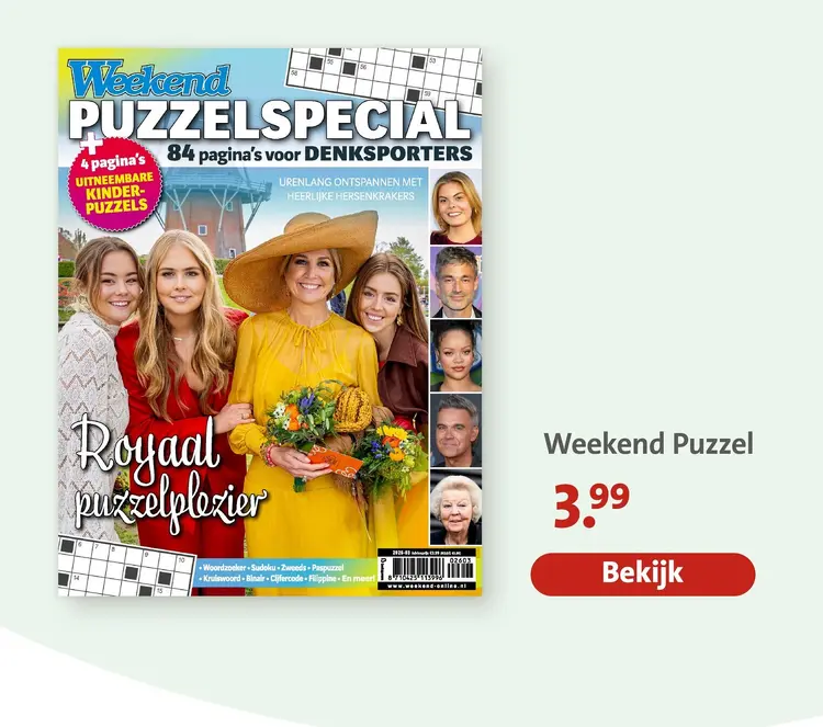 Aanbieding: Weekend Puzzel