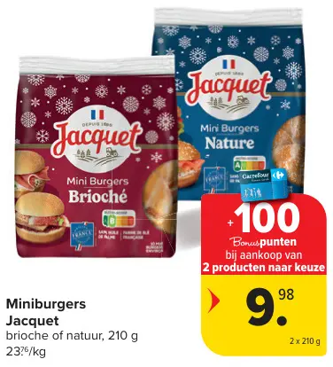 Promotie: Miniburgers