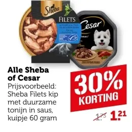 Aanbieding: Alle Sheba of Cesar
