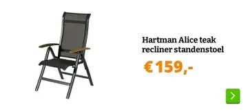 Aanbieding: Hartman Alice teak recliner standenstoel