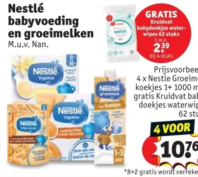 Promotie: Nestlé babyvoeding en groeimelken