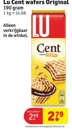 Promotie: Cent wafers Original