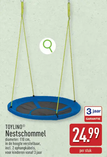 Promotie: Nestschommel