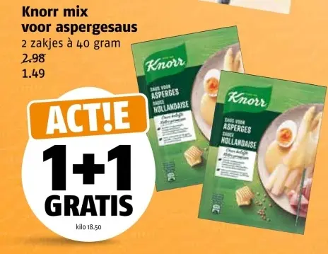 Aanbieding: mix voor aspergesaus