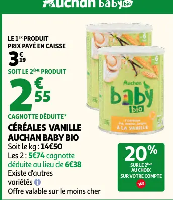 Offre: Céréales vanille