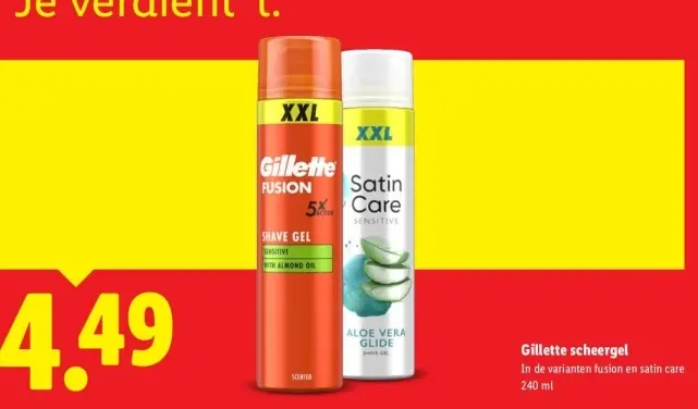 Aanbieding: Gillette scheergel