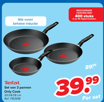 Aanbieding: Set van 3 pannen Only Cook