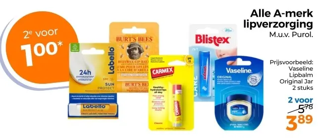 Aanbieding: A-merk lipverzorging