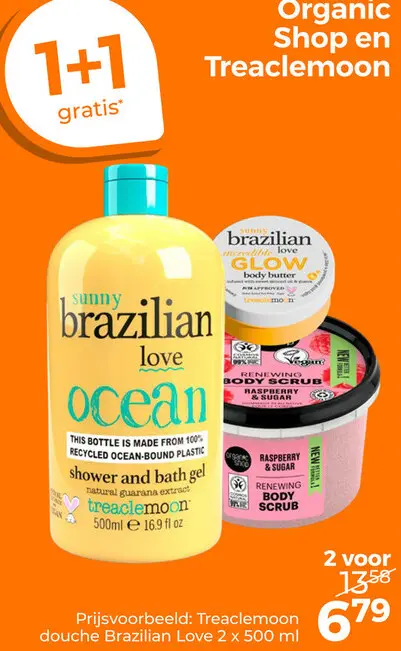 Aanbieding: Organic Shop en Treaclemoon
