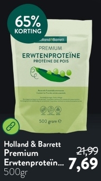 Aanbieding: Holland & Barrett Premium Erwtenproteïne Poeder - 500g