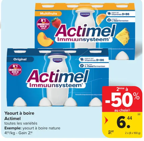 Offre: Yaourt à boire Actimel