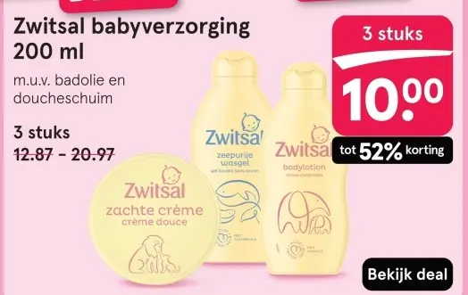 Aanbieding: babyverzorging