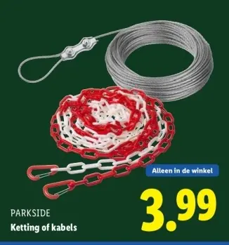 Aanbieding: Ketting of kabels