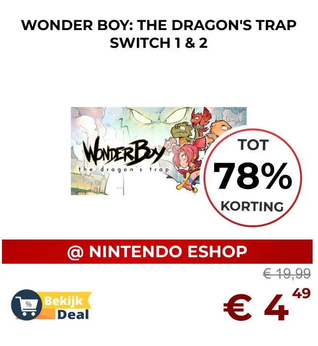 Aanbieding: Wonder boy: the dragon's trap switch 1 & 2