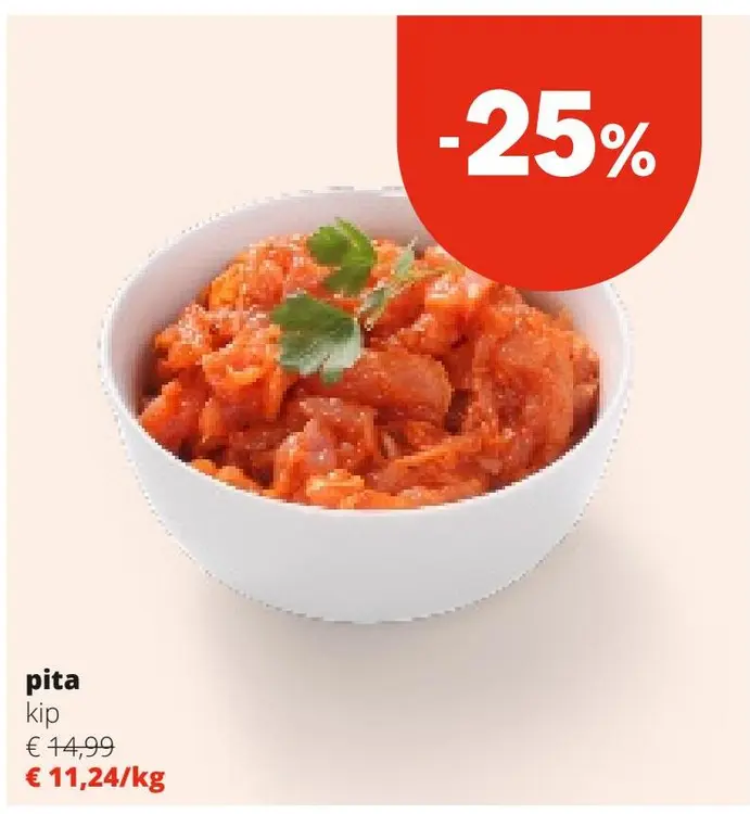 Aanbieding: pita kip