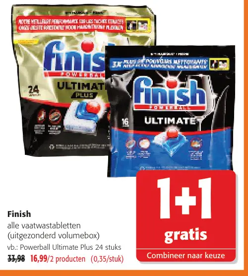 Promotie: alle vaatwastabletten