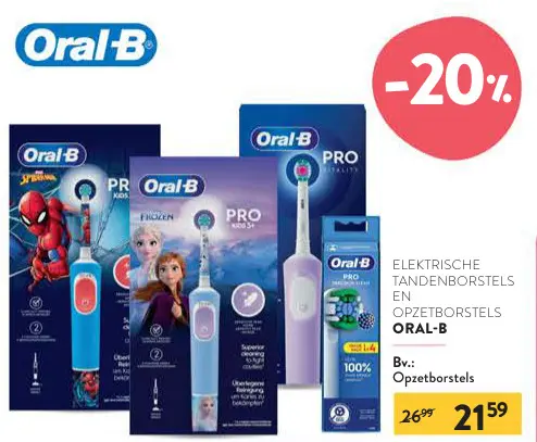 Promotie: Elektrische tandenborstels en opzetborstels