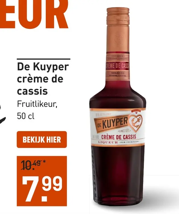 Aanbieding: Crème de cassis