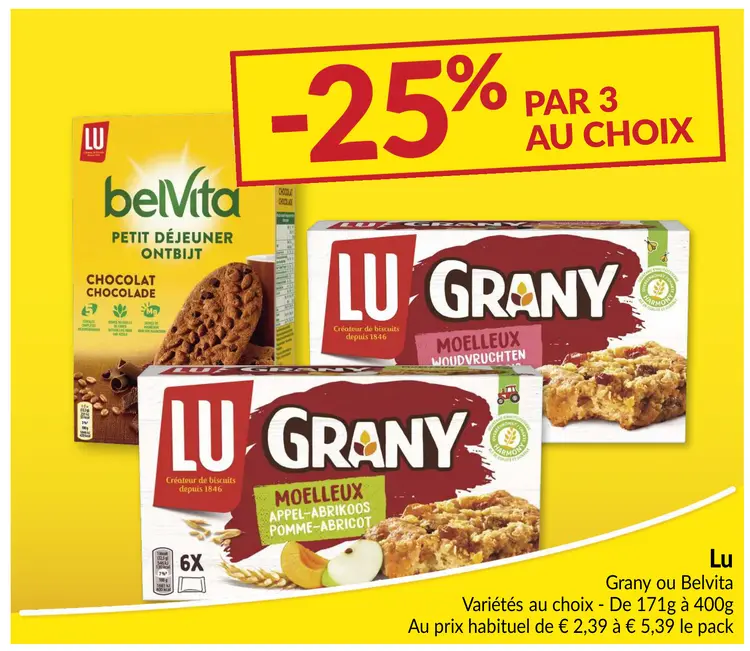 Offre: Grany ou Belvita