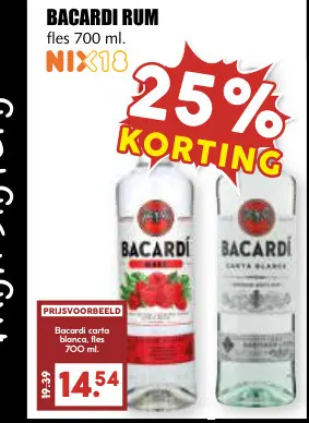 Aanbieding: Bacardi rum