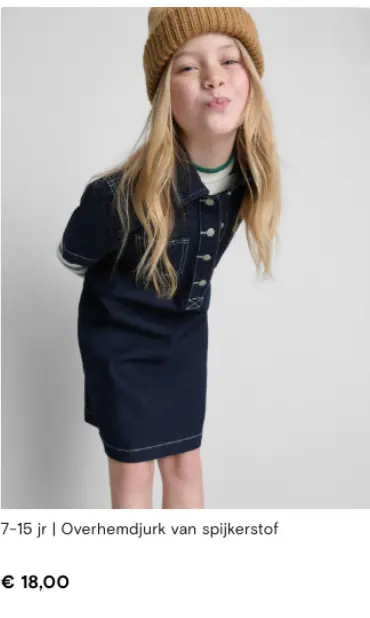 Aanbieding: Overhemdjurk van spijkerstof