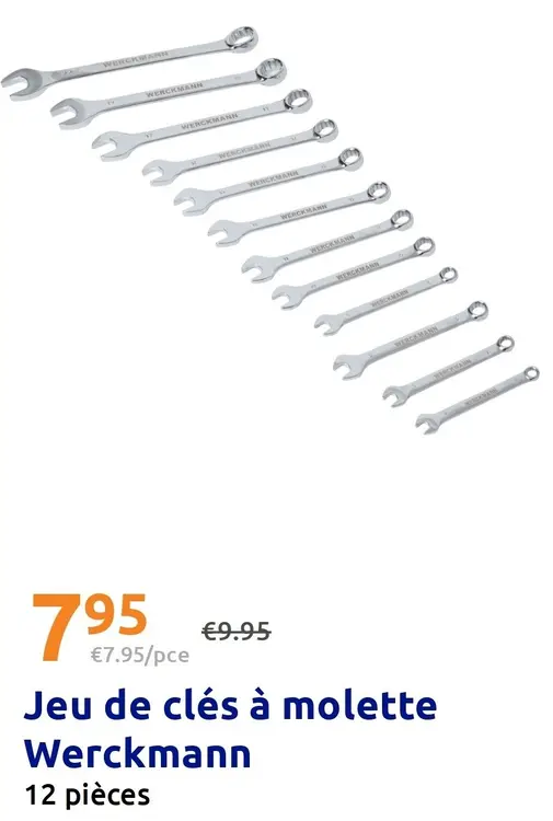 Offre: Jeu de clés à molette Werckmann