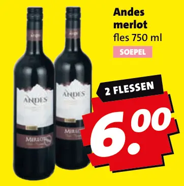 Aanbieding: Andes merlot